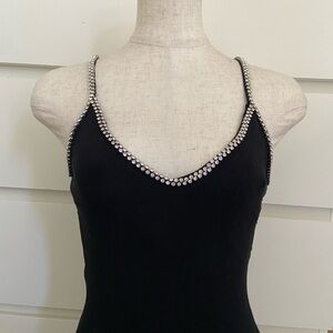 Fashion Nova Bodycon Embellished Black Mini Dress in Small, used